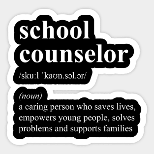 Cute School Counselor Definition School Counselor Appreciation Gifts Sticker